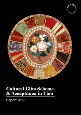 Cultural Gifts Scheme & Acceptance in Lieu