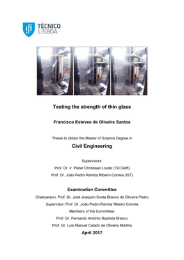 Testing the Strength of Thin Glass Civil Engineering