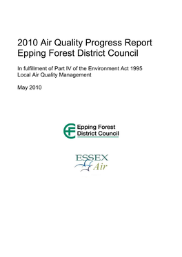 EFDC Air Quality Progress Report 2010