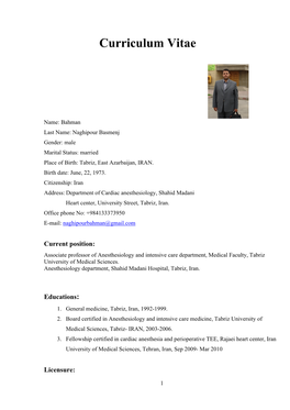 Curriculum Vitae