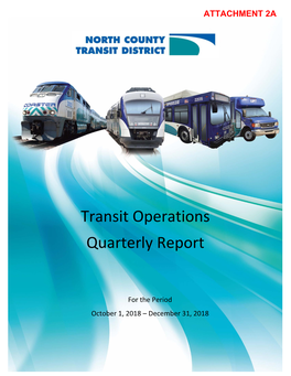 Transit Operations Quarterly Report