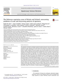 The Holocene Vegetation Cover of Britain and Ireland: Overcoming Problems of Scale and Discerning Patterns of Openness