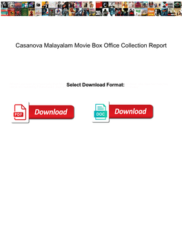 Casanova Malayalam Movie Box Office Collection Report