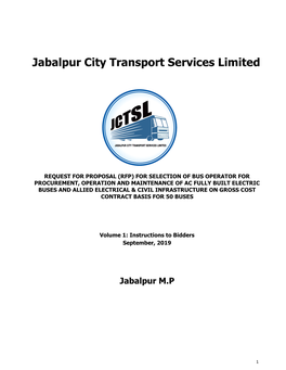 Jabalpur City Transport Services Limited