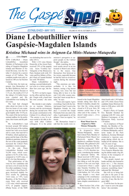 Diane Lebouthillier Wins Gaspésie-Magdalen Islands