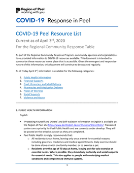 COVID-19 Seniors Resources