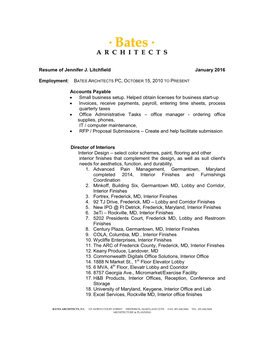 Resume of Jennifer J