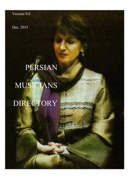 Persian Musicians Directory