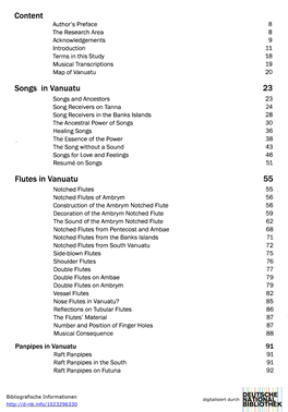 Content Songs in Vanuatu 23 Flutes in Vanuatu 55