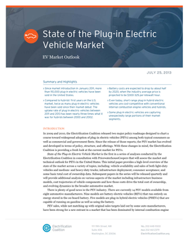 State of the Plug-In Electric Vehicle Market