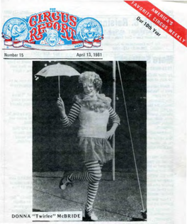 Circus Report, April 13, 1981, Vol. 10, No. 15