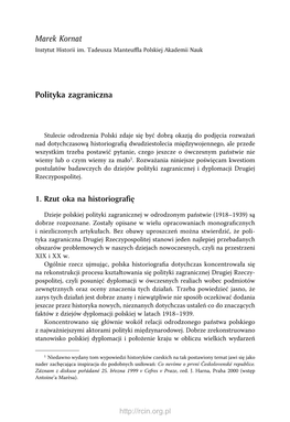 Marek Kornat Polityka Zagraniczna