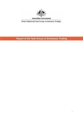 Report of the Task Group on Emissions Trading