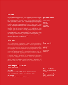 Arbitragem Científica Peer Review Resumo Abstract