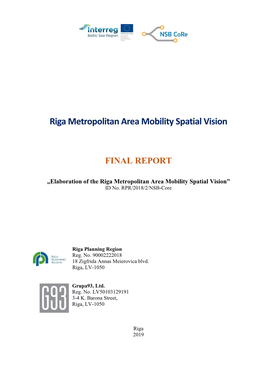 Riga Metropolitan Area Mobility Spatial Vision (Pdf)