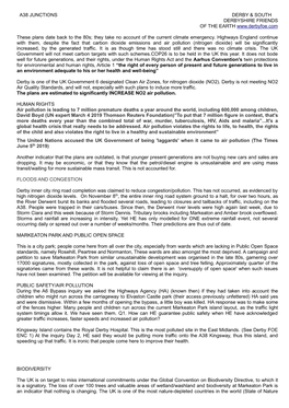 A38 JUNCTIONS DERBY & SOUTH DERBYSHIRE FRIENDS of the EARTH These Plans Date Back to the 80S; They Take