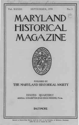 Maryland Historical Magazine