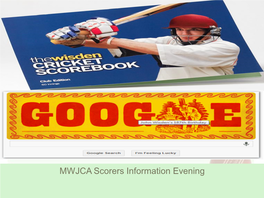 Intro to Cricket Scoring