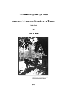 The Lost Heritage of Eagle Street