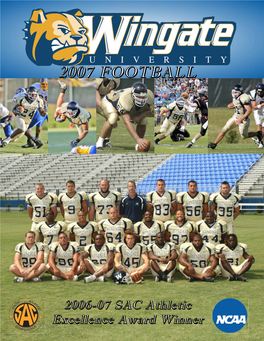 WINGATE UNIVERSITY SPORTS NETWORK Redzonemedia.Com to Host Internet Broadcasts