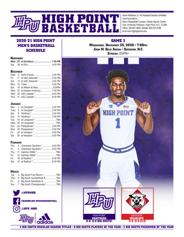 High Point Basketball