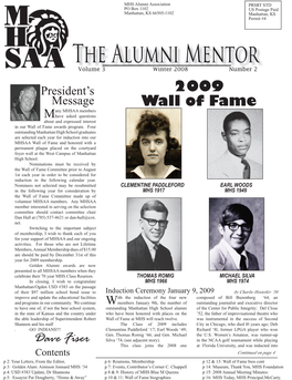 The Alumni Mentor Volume 3 Winter 00 Number 