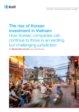 The Rise of Korean Investment in Vietnam How Korean Companies