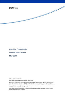 Item 3 Appendix 2 Int Audit Charter June 20111506