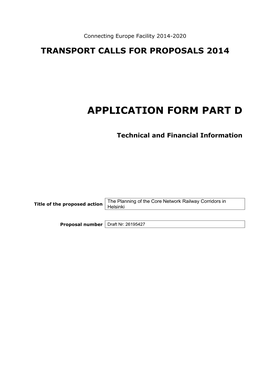 Application Form Part D