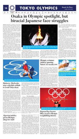 Osaka in Olympic Spotlight, but Biracial Japanese Face Struggles