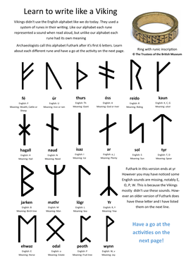 Learn to Write Like a Viking