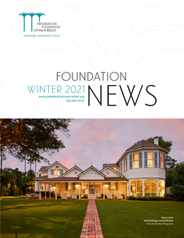 Winter 2021 Foundation News