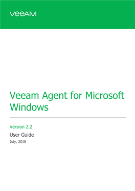 Veeam Agent for Microsoft Windows