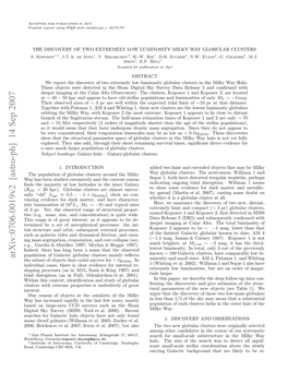 The Discovery of Two Extremely Low Luminosity Milky Way Globular Clusters