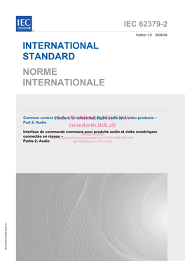 International Standard Norme Internationale