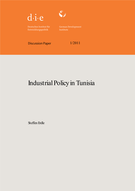 Industrial Policy in Tunisia