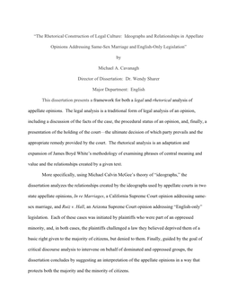 The Rhetorical Construction of Legal Culture: Ideographs and Relationships in Appellate