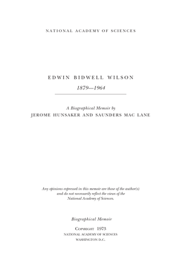 Edwin Bidwell Wilson