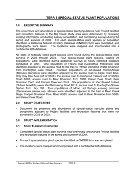 Terr 3 Special-Status Plant Populations