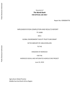 World Bank Document