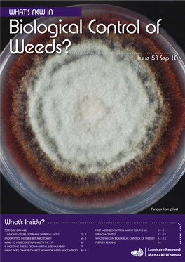 What's New in Biological Control of Weeds?