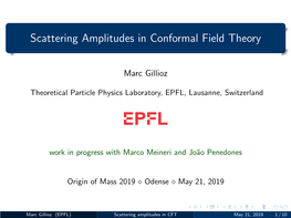 Scattering Amplitudes in Conformal Field Theory