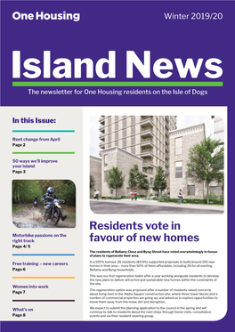 Residents Vote in Favour of New Homes