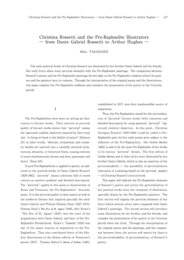 Christina Rossetti and the Pre-Raphaelite Illustrators ― from Dante Gabriel Rossetti to Arthur Hughes ― 117