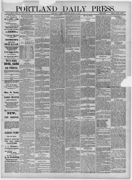 Portland Daily Press: March 07,1884