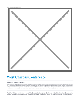 West Chiapas Conference