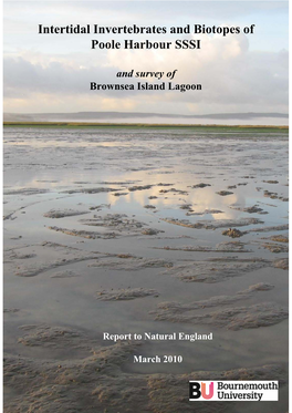 Intertidal Invertebrates and Biotopes of Poole Harbour SSSI