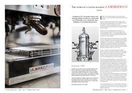 The Story of a Coffee Machine:LA MARZOCCO