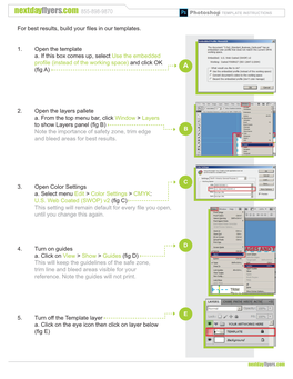 Photoshop TEMPLATE INSTRUCTIONS