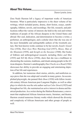 On Zora Neale Hurston with Essays That Provide Analysis, Interpretation, and Evaluation of Hurston As an Author Whose Legacy Left a Lasting Impact and Impression